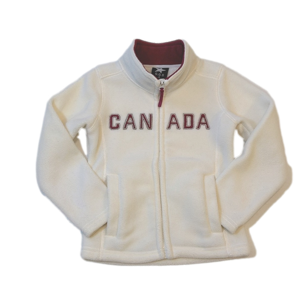 G.G.S Sweater Canada Fleece Zip Up Toddler Size 4